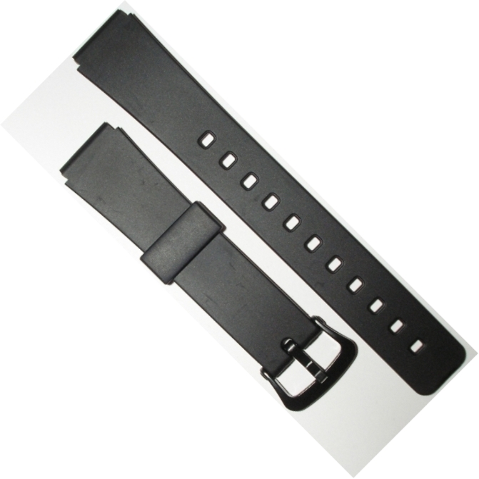 Černý plastový řemínek k hodinkám Casio, 089